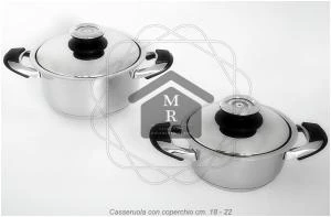 BATTERIA PENTOLE 39 Pz. DIETETICA MSBAVARIA ACCIAIO INOX 18/10 T304  INDUZIONE -> Batterie di pentole : Pentole e padelle : Articoli per cucina  e bar : Casa, arredamento e bricolage ()