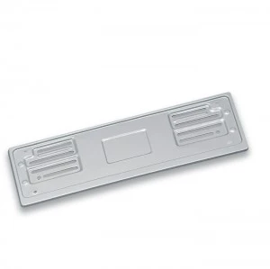 0871 - Porta-targa anteriore in metallo verniciato grigio