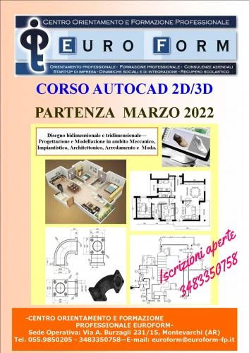 CORSO AUTOCAD 2D 3D Montevarchi